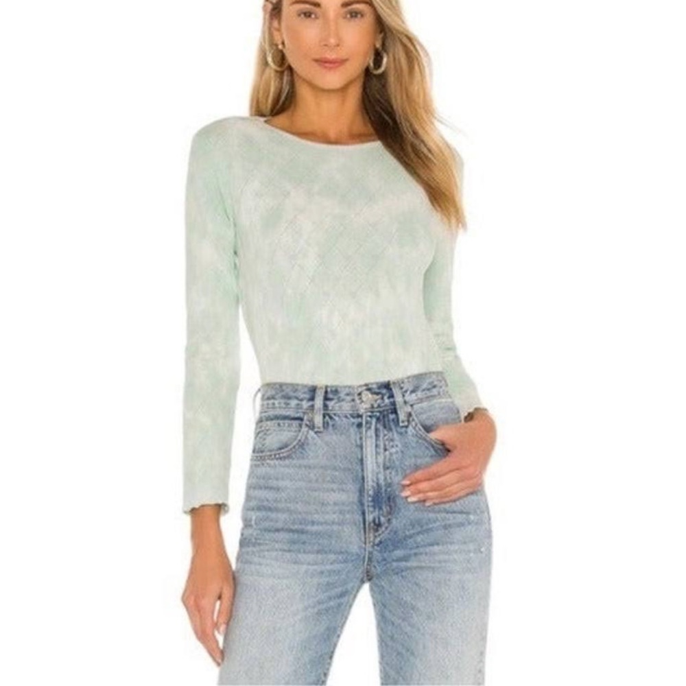 LoveShackFancy Yulia Top Sugar Pop Hand Dye Size XS